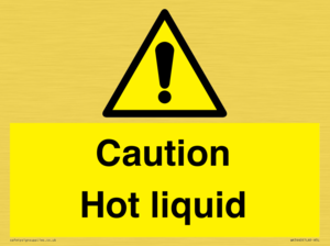 Caution Hot liquid